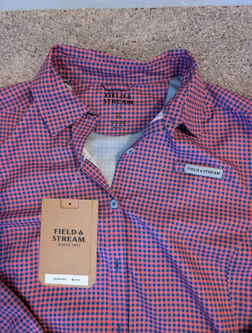 NWT Field & Stream Latitude Button-Down Shirt - Women's Size Large